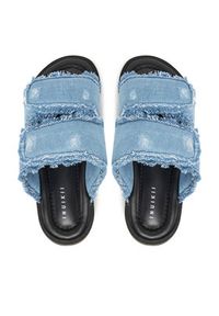 Inuikii Klapki Classic Jeans Velcro 70104-143 506 Niebieski. Kolor: niebieski. Materiał: materiał