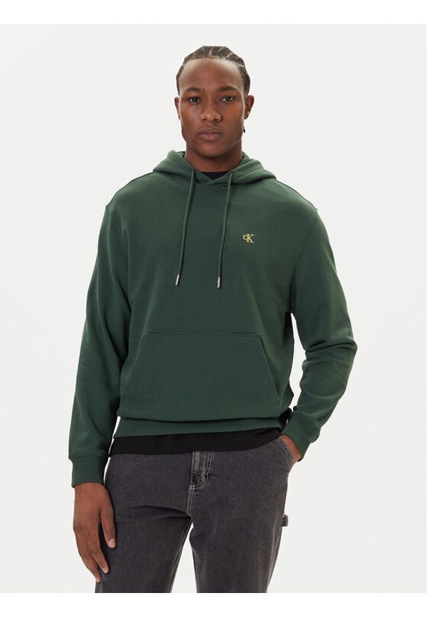 Calvin Klein Jeans Bluza LV04RC297G Zielony Regular Fit. Kolor: zielony. Materiał: bawełna