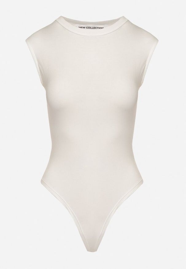 Born2be - Białe Wiskozowe Body o Dopasowanym Kroju Bez Rękawów Redalira. Okazja: na co dzień. Kolor: biały. Materiał: wiskoza. Długość rękawa: bez rękawów. Styl: klasyczny, elegancki, casual