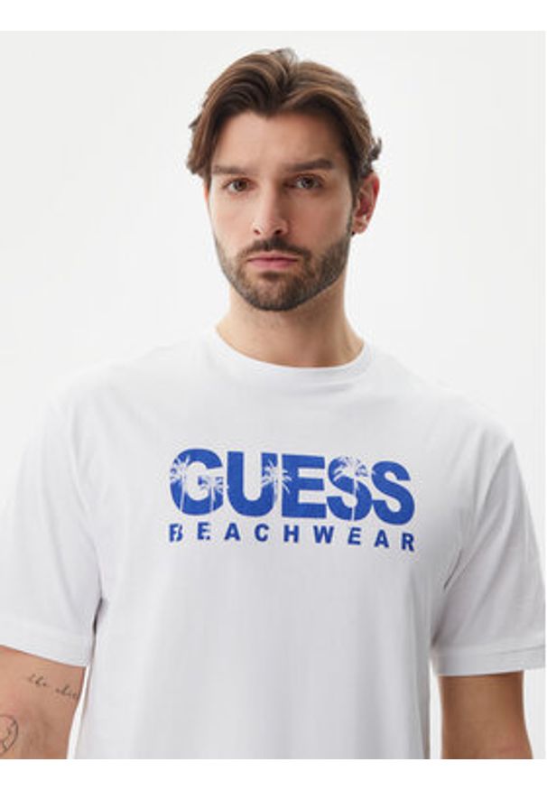 Guess T-Shirt F5GI11 I3Z14 Biały Oversize. Kolor: biały. Materiał: bawełna