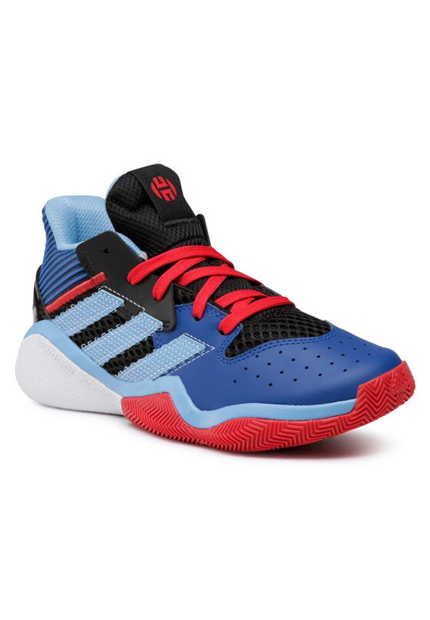 Adidas - adidas Buty do koszykówki Harden Stepback J FW8542 Niebieski. Kolor: niebieski. Materiał: skóra. Sport: koszykówka