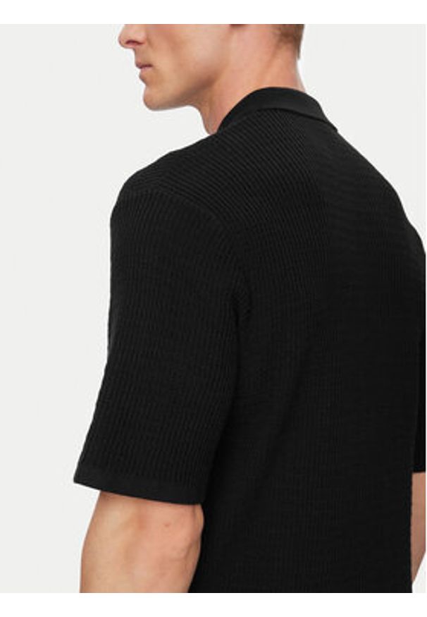 Jack & Jones Koszula Montauk 12293584 Czarny Relaxed Fit. Kolor: czarny. Materiał: bawełna