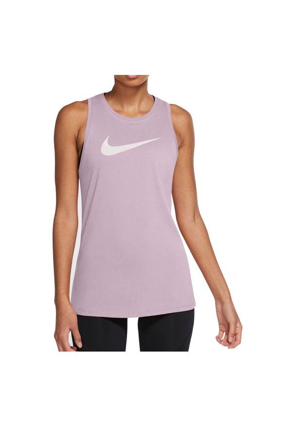 Koszulka damska treningowa Nike Dri-FIT DD2796. Materiał: materiał, poliester, bawełna. Długość rękawa: bez rękawów. Technologia: Dri-Fit (Nike). Sport: fitness