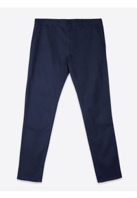 TOP SECRET - Spodnie męskie typu chino o regularnym kroju. Okazja: do pracy. Kolor: niebieski. Materiał: materiał, elastan, bawełna #3