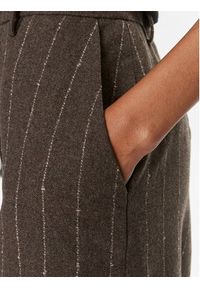 Remain Spodnie materiałowe BCR759 Brązowy Regular Fit. Kolor: brązowy. Materiał: wełna
