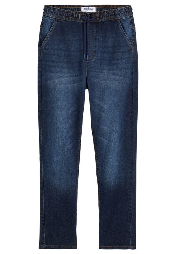 bonprix - Dżinsy chłopięce z gumką w talii, Regular Fit. Kolor: niebieski