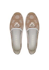 Guess Espadryle FLJDNN FAL14 Beżowy. Kolor: beżowy. Materiał: materiał #3