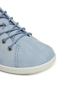 ecco - ECCO Sneakersy Soft 2.0 Tie 20650302434 Niebieski. Kolor: niebieski. Materiał: skóra #6