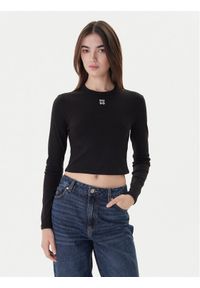 Hugo Bluzka Dafilomena_3 50518378 Czarny Slim Fit. Kolor: czarny. Materiał: bawełna #1