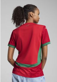 Puma - Damska koszulka domowa Maroko 2025 PUMA Red Archive Green. Kolor: czerwony, zielony, wielokolorowy