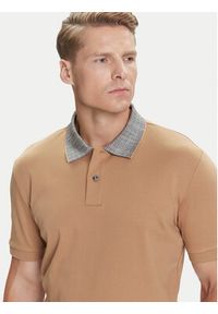 BOSS Polo H-Parlay 302 50545487 Beżowy Regular Fit. Typ kołnierza: polo. Kolor: beżowy. Materiał: bawełna