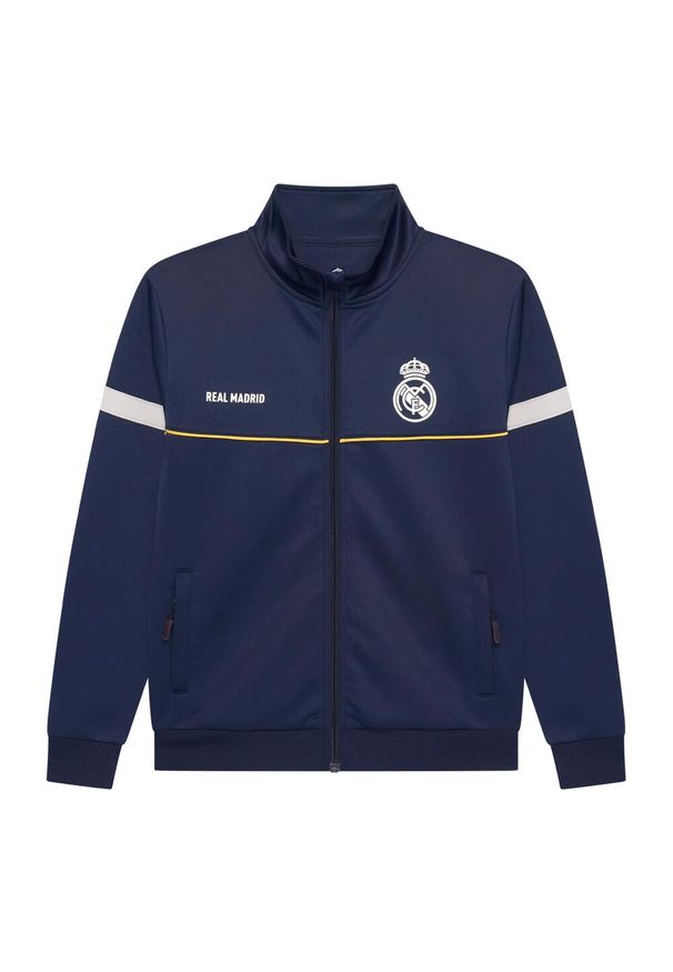 Dres treningowy Real Madrid dla dzieci 25/26 - granatowy. Kolor: wielokolorowy. Materiał: dresówka. Styl: sportowy