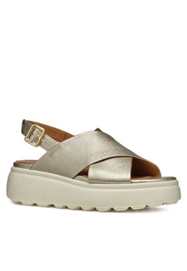 Geox Sandały D Spherica Ec4.1 S D45D4A 000KY C2012 Beżowy. Kolor: beżowy. Materiał: skóra