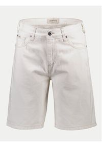 Lindbergh Szorty jeansowe 30-550000OFW Biały Loose Fit. Kolor: biały. Materiał: bawełna