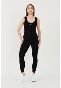 Guess - GUESS Czarne legginsy Elle. Kolor: czarny