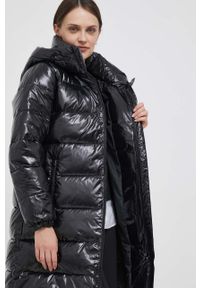 Calvin Klein Jeans kurtka damska kolor czarny zimowa. Kolor: czarny. Materiał: włókno. Sezon: zima #4