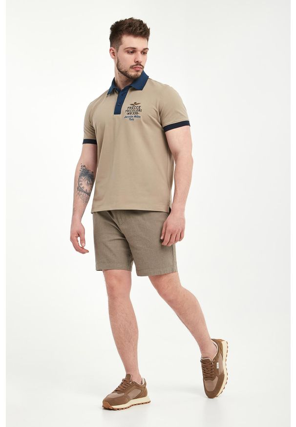 Aeronautica Militare - Polo męskie z haftem AERONAUTICA MILITARE. Typ kołnierza: polo. Wzór: haft