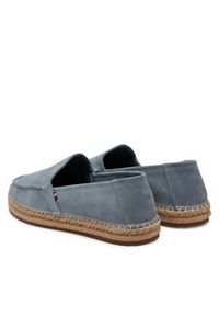 TOMMY HILFIGER - Tommy Hilfiger Espadryle Hilfiger Flex Espa Suede Loafer FM0FM05392 Szary. Kolor: szary. Materiał: zamsz, skóra #4