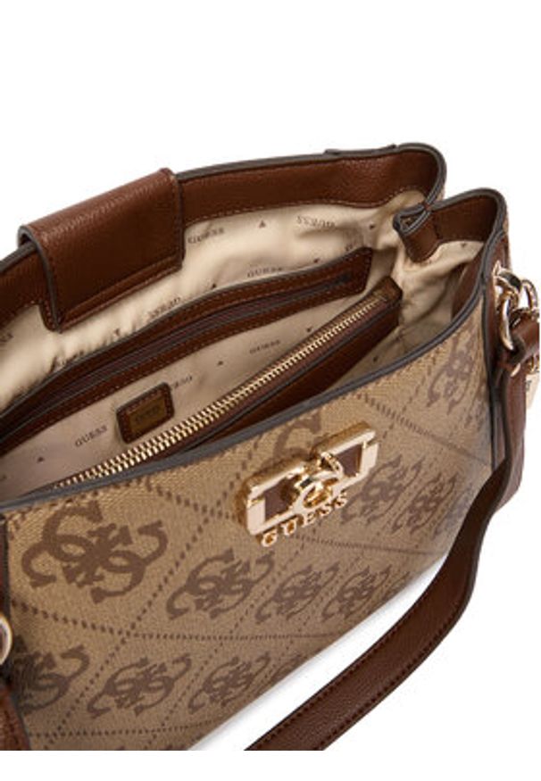 Guess Torebka Karnilla HWOS99 01220 Brązowy. Kolor: brązowy. Materiał: skórzane