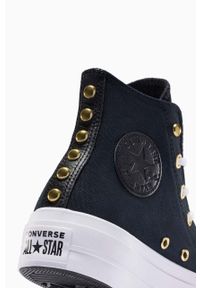 Converse trampki Chuck Taylor All Star Lift damskie kolor czarny A05453C. Nosek buta: okrągły. Zapięcie: sznurówki. Kolor: czarny. Materiał: guma. Obcas: na platformie. Styl: klasyczny #2