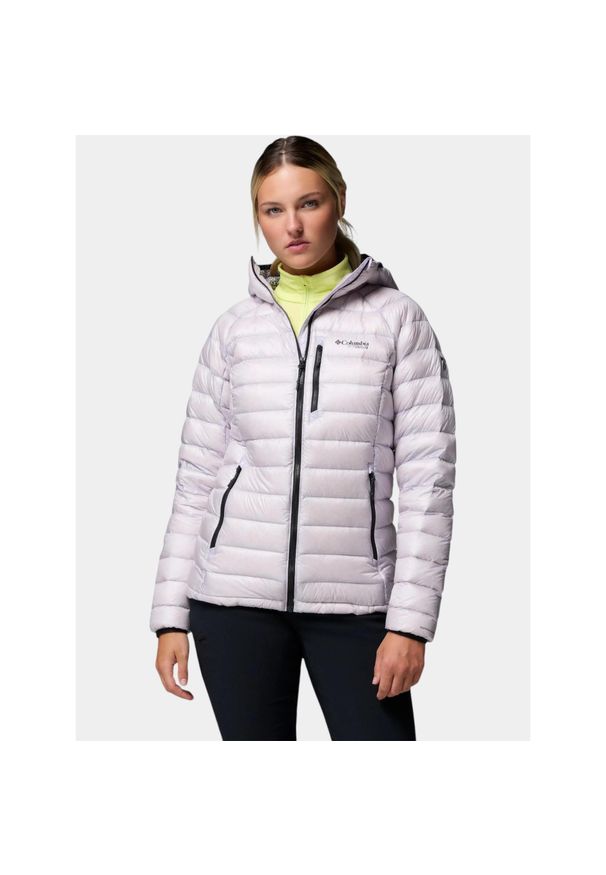 columbia - Kurtka Damska Columbia Arctic Crest. Kolor: fioletowy. Materiał: puch. Technologia: Omni-Heat (Columbia). Sport: turystyka piesza