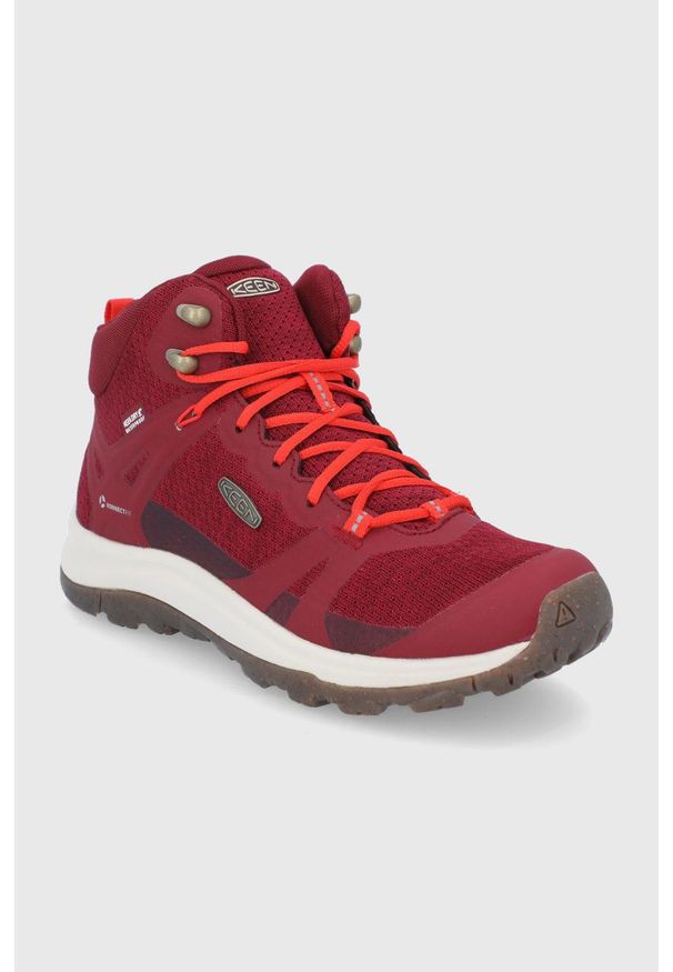 keen - Keen - Buty wysokie Terradora. Zapięcie: sznurówki. Kolor: czerwony. Materiał: guma