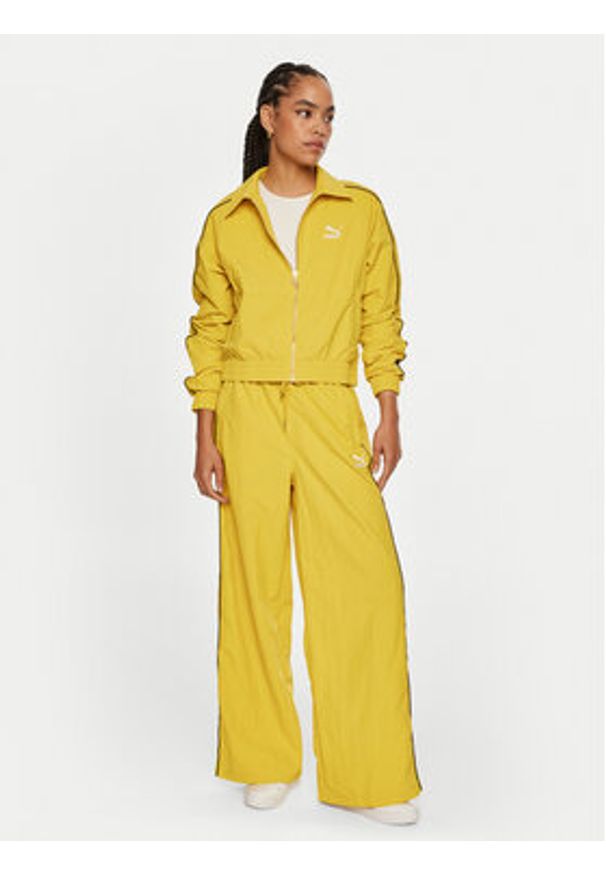 Puma Kurtka przejściowa Play Loud T7 626806 Żółty Regular Fit. Kolor: żółty. Materiał: syntetyk