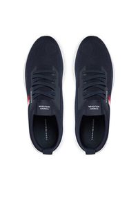 TOMMY HILFIGER - Tommy Hilfiger Sneakersy Lightweight Knitted Runner FM0FM05756 Granatowy. Kolor: niebieski. Materiał: materiał #2