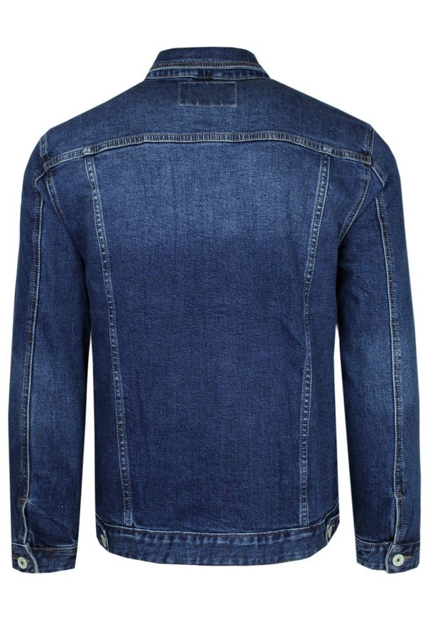 Pako Jeans - Kurtka Jeansowa Granatowa, Męska, Wiosenno-Letnia, Katana -PAKO JEANS. Kolor: niebieski. Materiał: bawełna, tkanina, elastan. Sezon: lato, wiosna. Styl: klasyczny