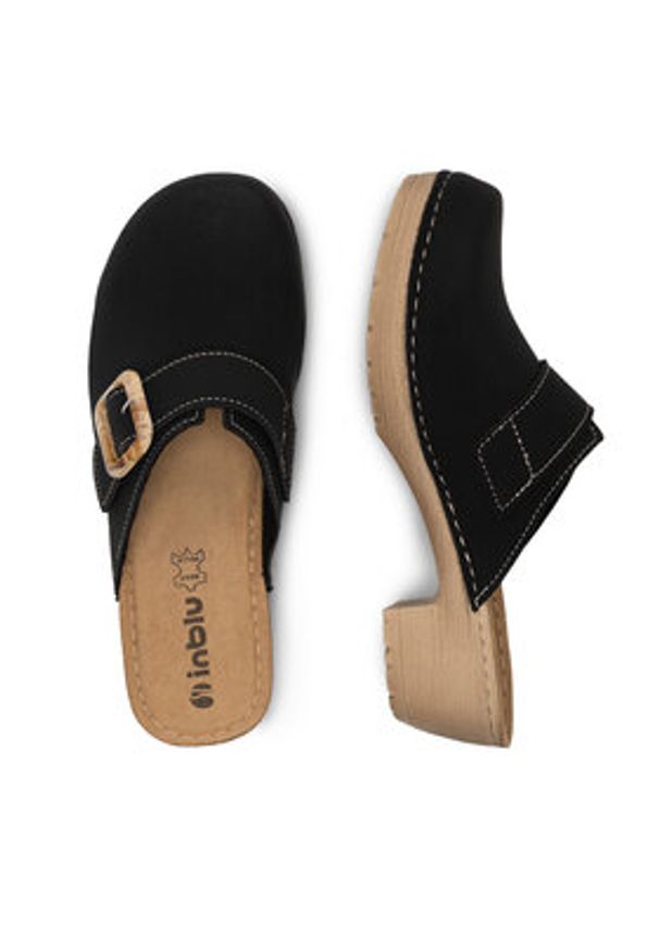 Inblu Klapki BL490100 Czarny. Kolor: czarny. Materiał: syntetyk