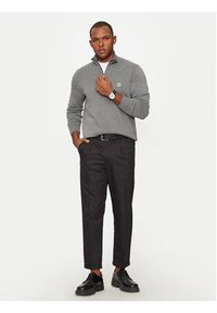 BOSS - Boss Sweter Kanobix_S 50527585 Szary Regular Fit. Kolor: szary. Materiał: bawełna