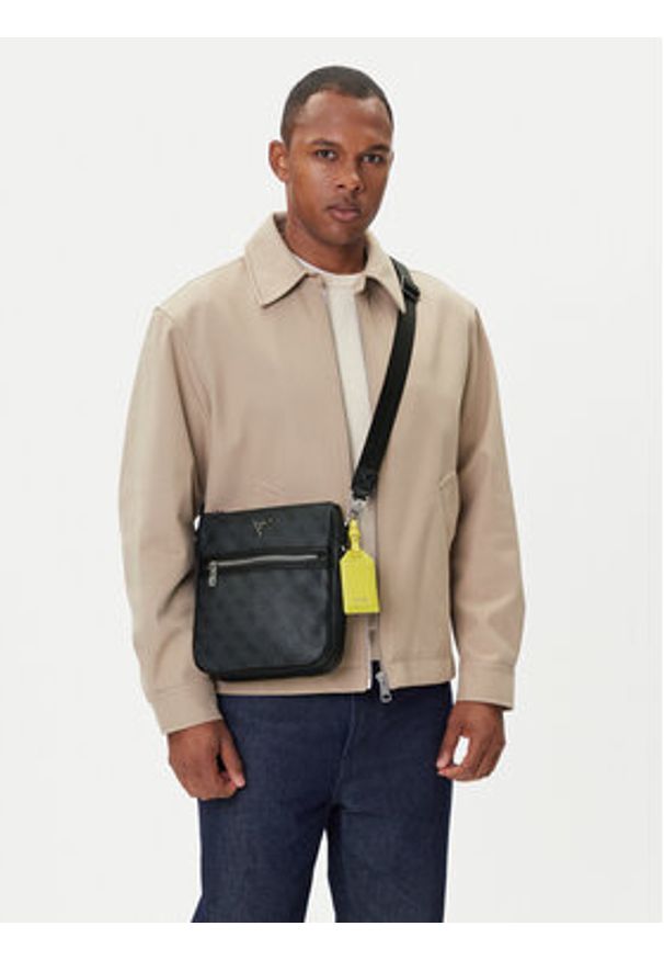 Guess Saszetka HMMILO P5417 Szary. Kolor: szary. Materiał: skóra