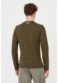 Aeronautica Militare - AERONAUTICA MILITARE Zielony męski longsleeve bawełniany, Rozmiar 3XL. Kolor: zielony. Materiał: bawełna. Długość rękawa: długi rękaw #3