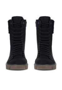 Rieker Trzewiki Y3467-00 Czarny. Kolor: czarny. Materiał: materiał #2