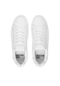 Love Moschino - LOVE MOSCHINO Sneakersy JA15025G1OIA0100 Biały. Kolor: biały. Materiał: skóra #5