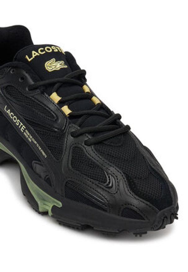 Lacoste Sneakersy L003 2K24 7-49SMA0007 Czarny. Kolor: czarny. Materiał: materiał