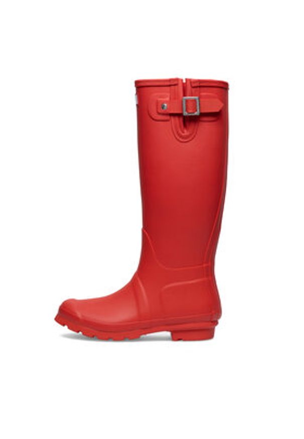 Hunter Kalosze HFW-006 Czerwony. Kolor: czerwony. Materiał: kauczuk