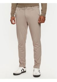 Only & Sons Chinosy 22010209 Khaki Regular Fit. Kolor: brązowy. Materiał: syntetyk #1