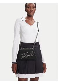 Karl Lagerfeld - KARL LAGERFELD Torebka A3W30138 Czarny. Kolor: czarny. Materiał: skórzane #6