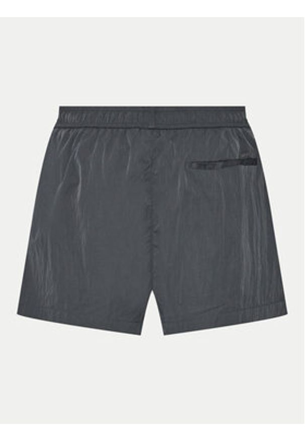 Calvin Klein Swimwear Szorty kąpielowe KM0KM01048 Szary Regular Fit. Kolor: szary. Materiał: syntetyk