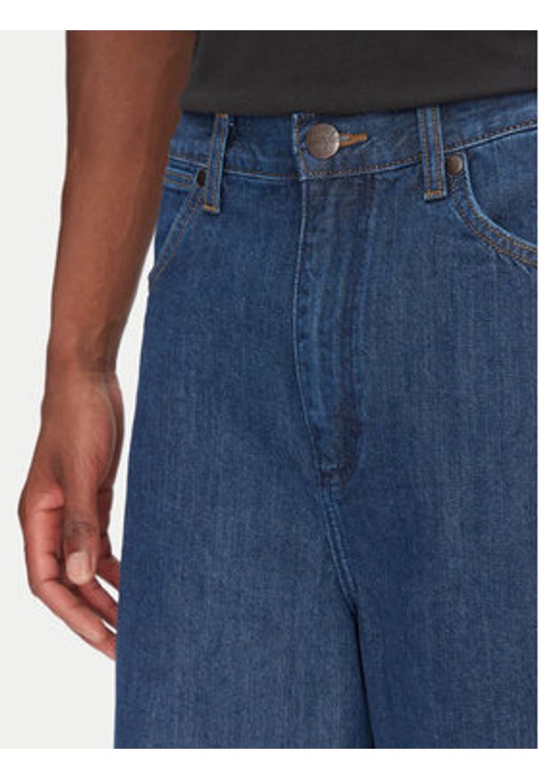 Wrangler Szorty jeansowe Jort 112362550 Niebieski Oversize. Kolor: niebieski. Materiał: bawełna