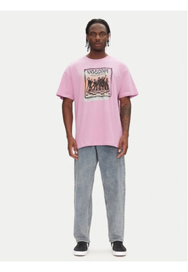 Volcom T-Shirt Filip Rygalski A4312506 Różowy Loose Fit. Kolor: różowy. Materiał: bawełna