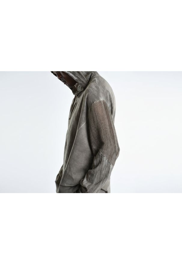 La Haine Inside Us Bluza | 3B M1271 | Mężczyzna | Brązowy. Typ kołnierza: kaptur. Kolor: brązowy. Materiał: wiskoza, len. Styl: elegancki