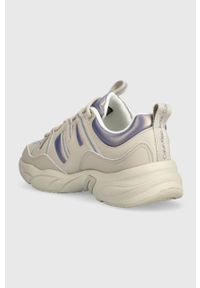 Calvin Klein Jeans sneakersy RETRO TENNIS LACEUP kolor beżowy YW0YW01044. Nosek buta: okrągły. Zapięcie: sznurówki. Kolor: beżowy. Materiał: guma #3