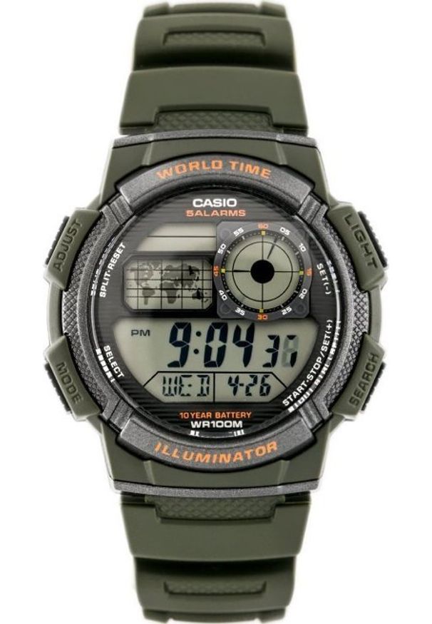 NoName - Zegarek ZEGAREK MĘSKI CASIO AE-1000W 3AV (zd073b) - WORLD TIME