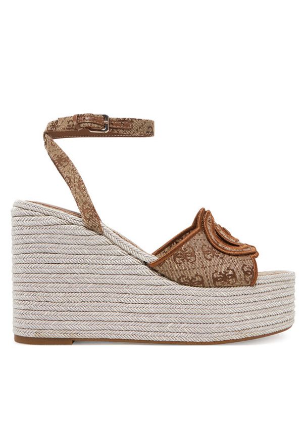 Guess Espadryle FLJTEE FAL04 Beżowy. Kolor: beżowy. Materiał: materiał