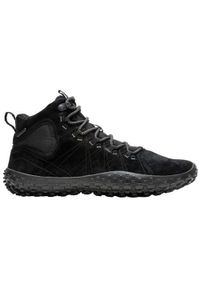 Buty trekkingowe męskie Merrell Wrapt Mid Wp. Wysokość cholewki: za kostkę. Zapięcie: sznurówki. Kolor: wielokolorowy, czarny. Materiał: guma, skóra, tkanina, materiał, syntetyk. Szerokość cholewki: normalna