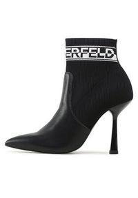 Karl Lagerfeld - KARL LAGERFELD Botki KL31353 Czarny. Kolor: czarny. Materiał: materiał #2