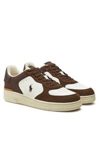 Polo Ralph Lauren Sneakersy Masters Court 809955690003 Brązowy. Kolor: brązowy. Materiał: skóra