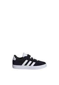 Adidas - Buty VL Court 3.0. Okazja: na co dzień. Kolor: czarny, biały, wielokolorowy. Materiał: zamsz